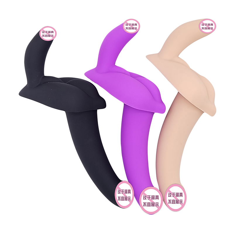 850 레즈비언 듀얼 헤드 보라색 성인 섹스 토이 거북이 더블 헤드 헤드 드래곤 쪽은 커플 여자 게이를위한 딜도 끝을 끝냈습니다.