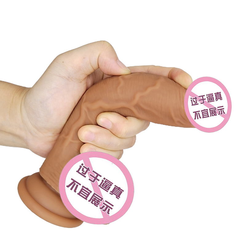 825 섹시한 성인 상점 도매 가격 대형 크기 섹스 딜도 참신 장난감 소프트 실리콘 스러스트 딜도 여성 자위기
